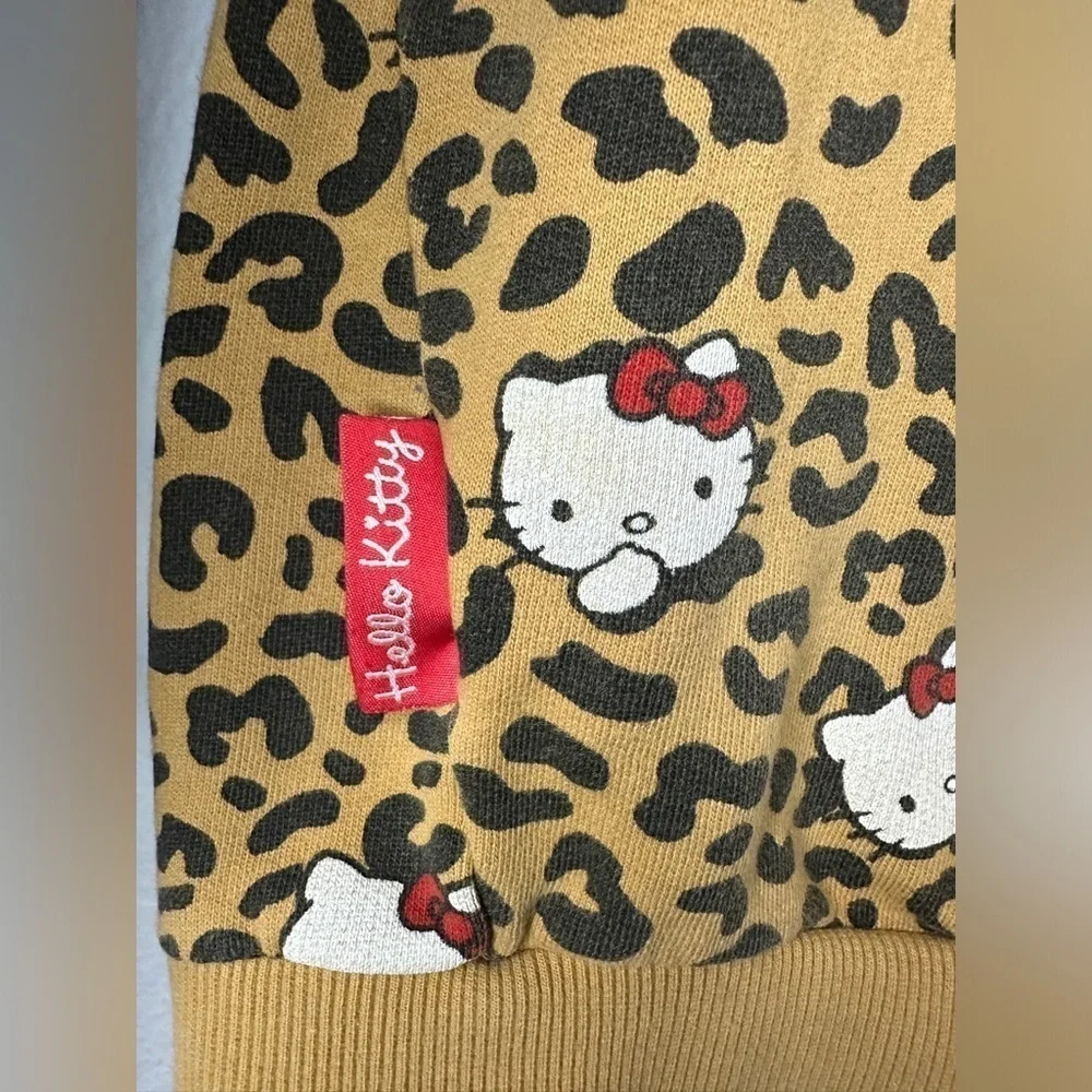 Zara Kids Hello Kitty Leopard Print Sweatshirt Girl’s Size 13/14 - Picture 3 of 9
